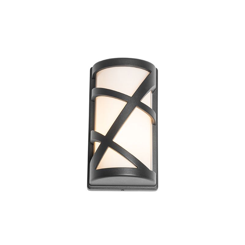 Moderne buiten wandlamp zwart IP44 - Suzie