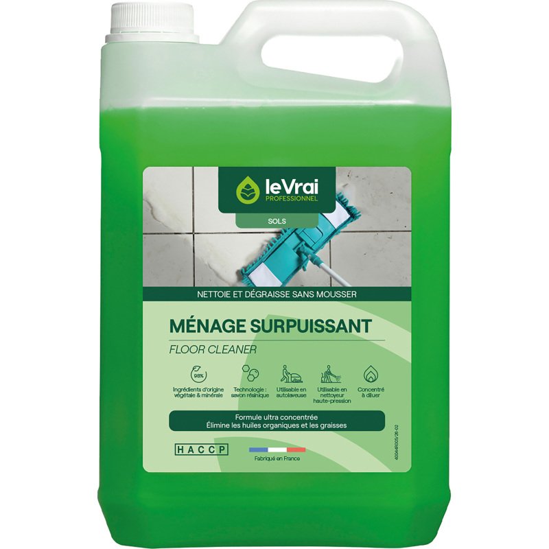 Nettoyant sols Ménage Surpuissant Le Vrai professionnel – Bidon de 5 L