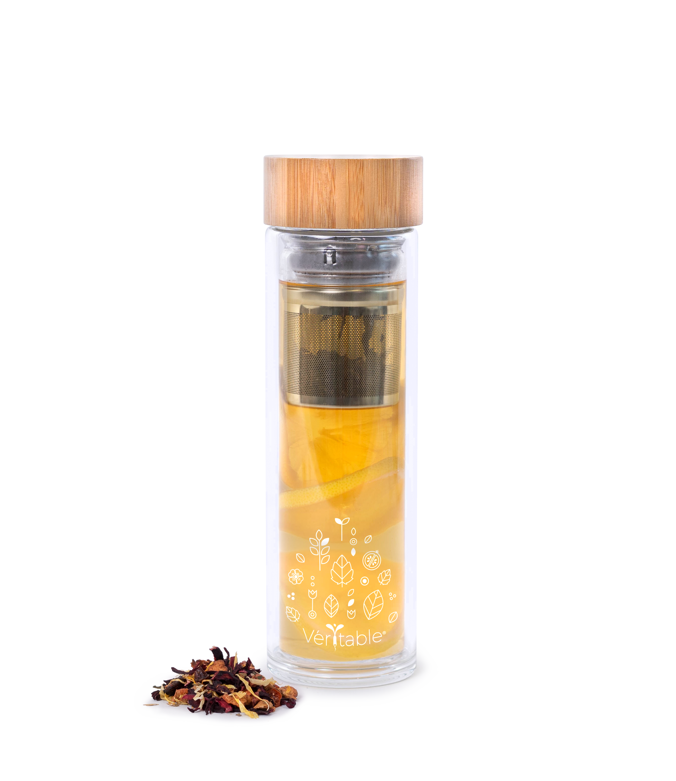 Bouteille en verre avec infuseur 450ml