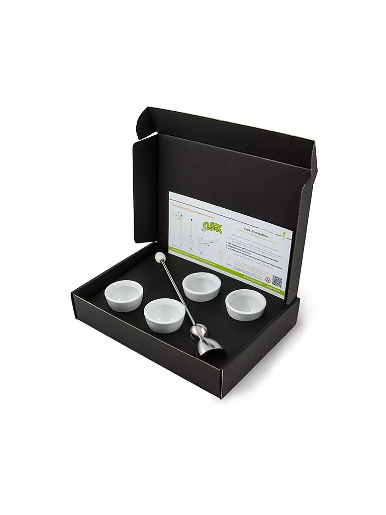 TAKE2 Eier­schalen­soll­bruch­stellen­verursacher - Ei Clack Geschenkbox weiss