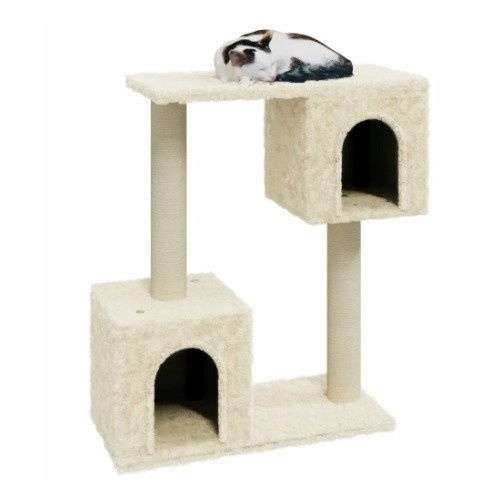 Arranhador Vidaxl creme duplo para gatos
