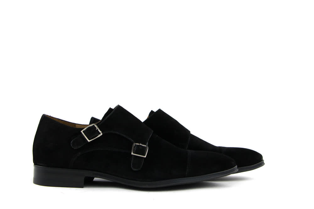 Van Bommel Gesp Black Suede