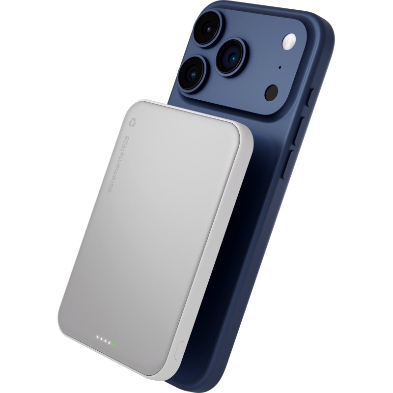 dbramante1928 CP05ACWH7273 banque d'alimentation électrique 5000 mAh Recharge sans fil Aluminium