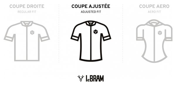 Maillot Manches Courtes LeBram Ventoux Bordeaux Coupe Ajustée