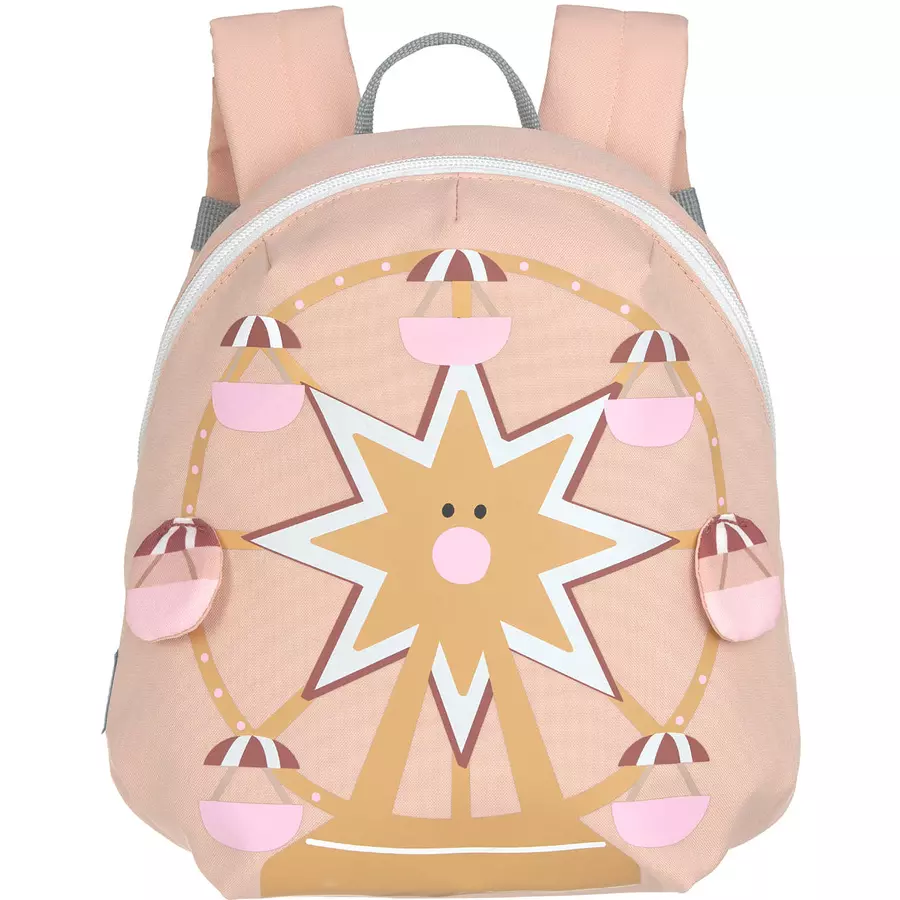 LÄSSIG Kindergartenrucksack Tiny Drivers - Riesenrad, Rosa