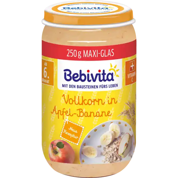 Bio Vollkorn in Apfel-Banane