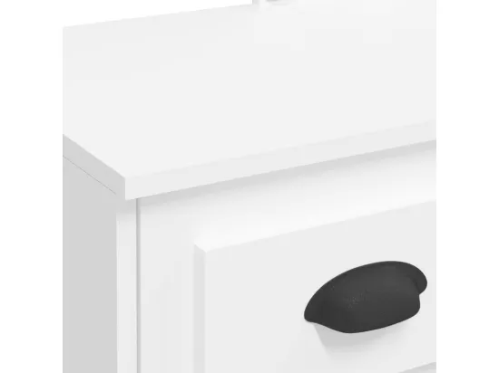 Coiffeuse avec lumières LED blanc 90x42x132,5 cm