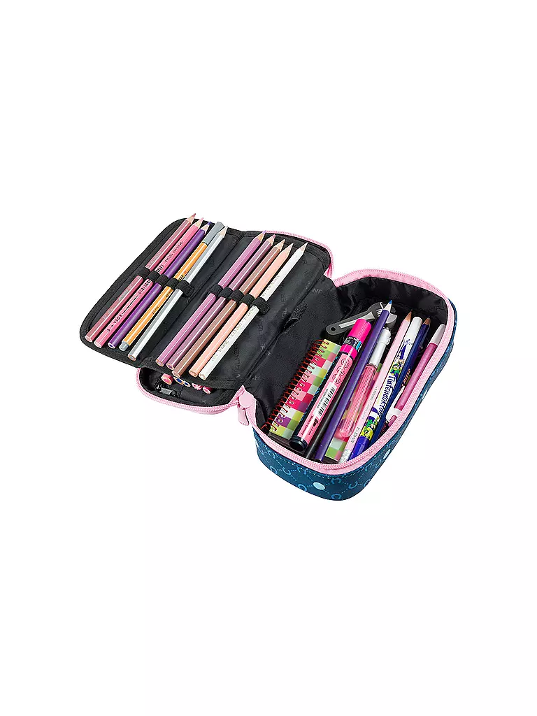 SCHNEIDERS Federmappe Box Horse dunkelblau