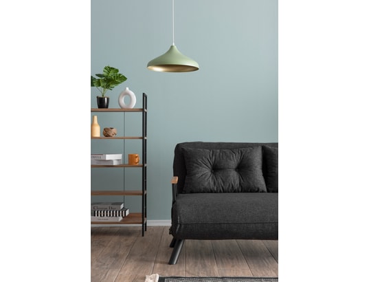CONCEPT1 - Canapé lit Sando 2 places gris foncé 133 x 78 x h78
