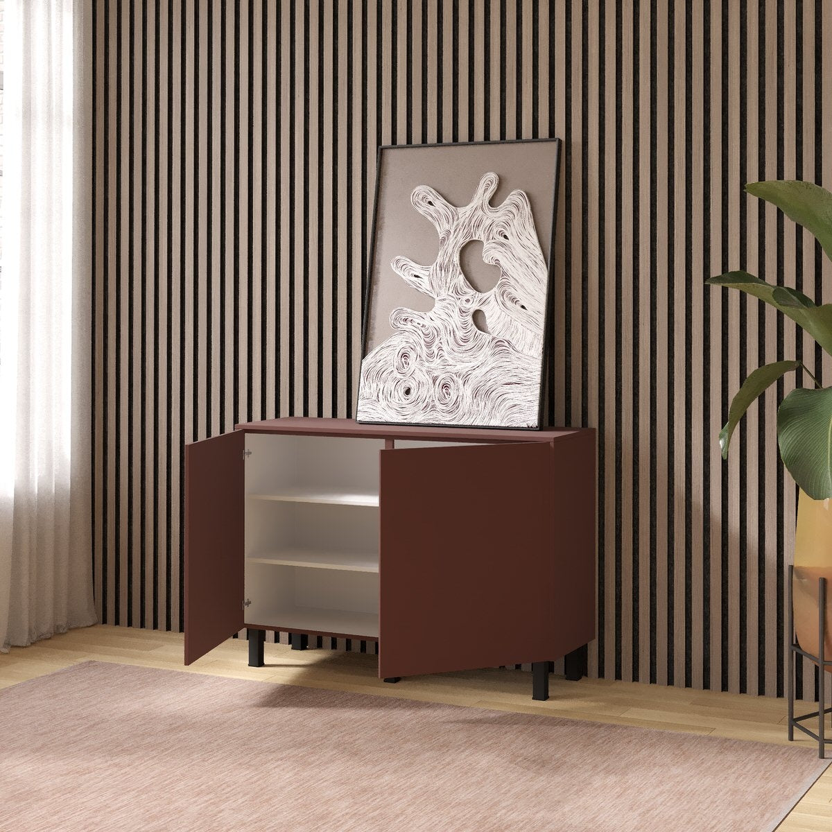 Artego Design Pastell Ayaya 123 cm Dressoir Oxydrood
