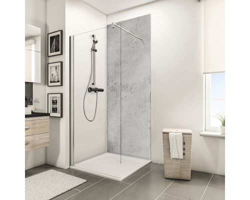 SCHULTE DecoDesign ExpressPlus douchewandpaneel, lichte steenlook, hoogglans, 255 x 150 cm, EP19015253 702