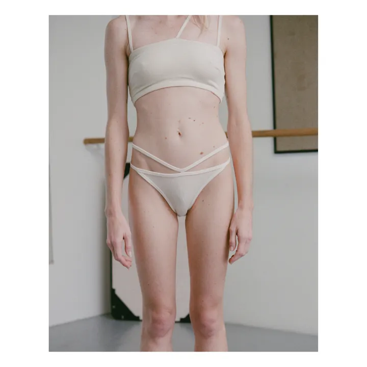 Baserange Culotte Côtelée Nida Coton Bio | Ecru