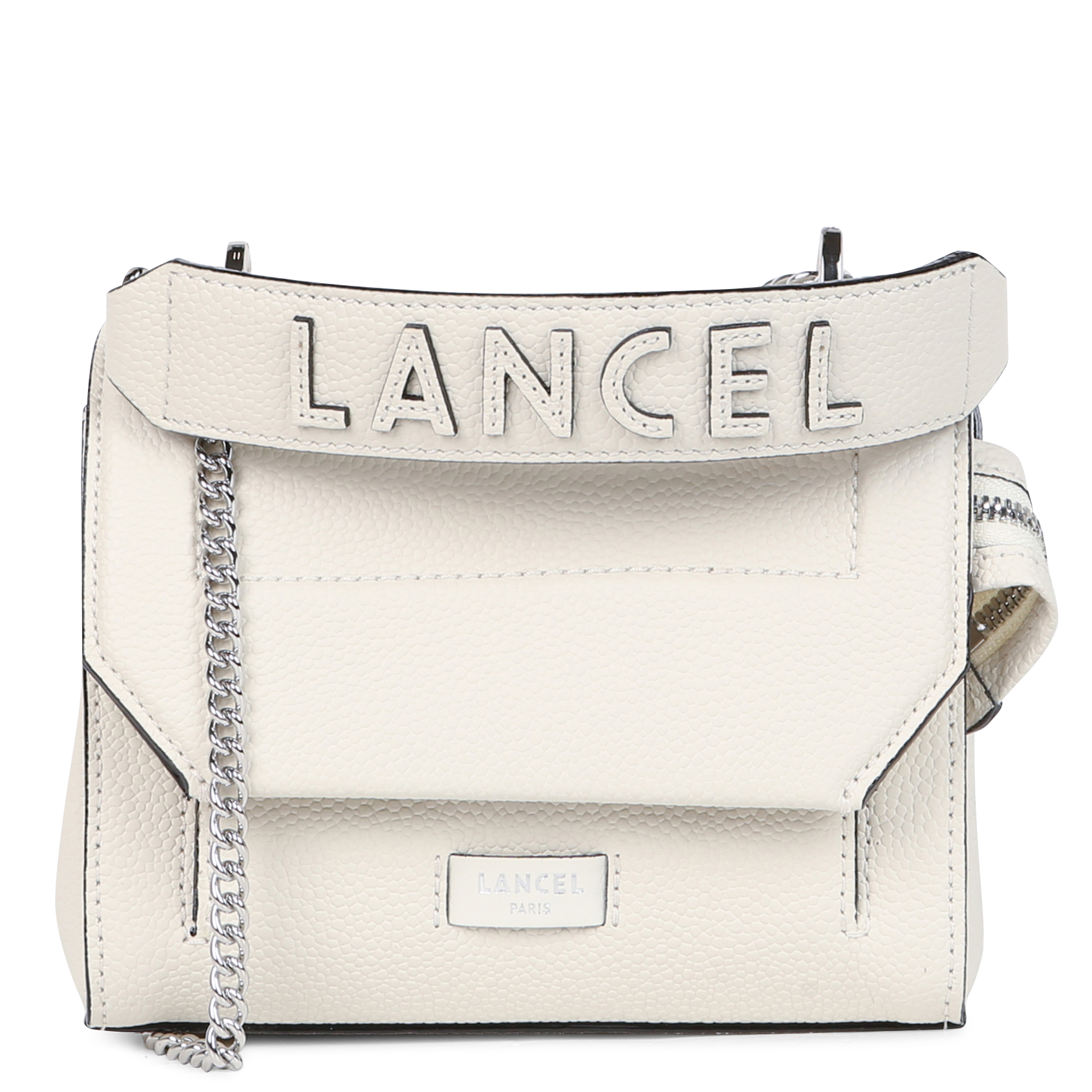 NINON - Sac bandoulière en cuir de vachette | Blanc