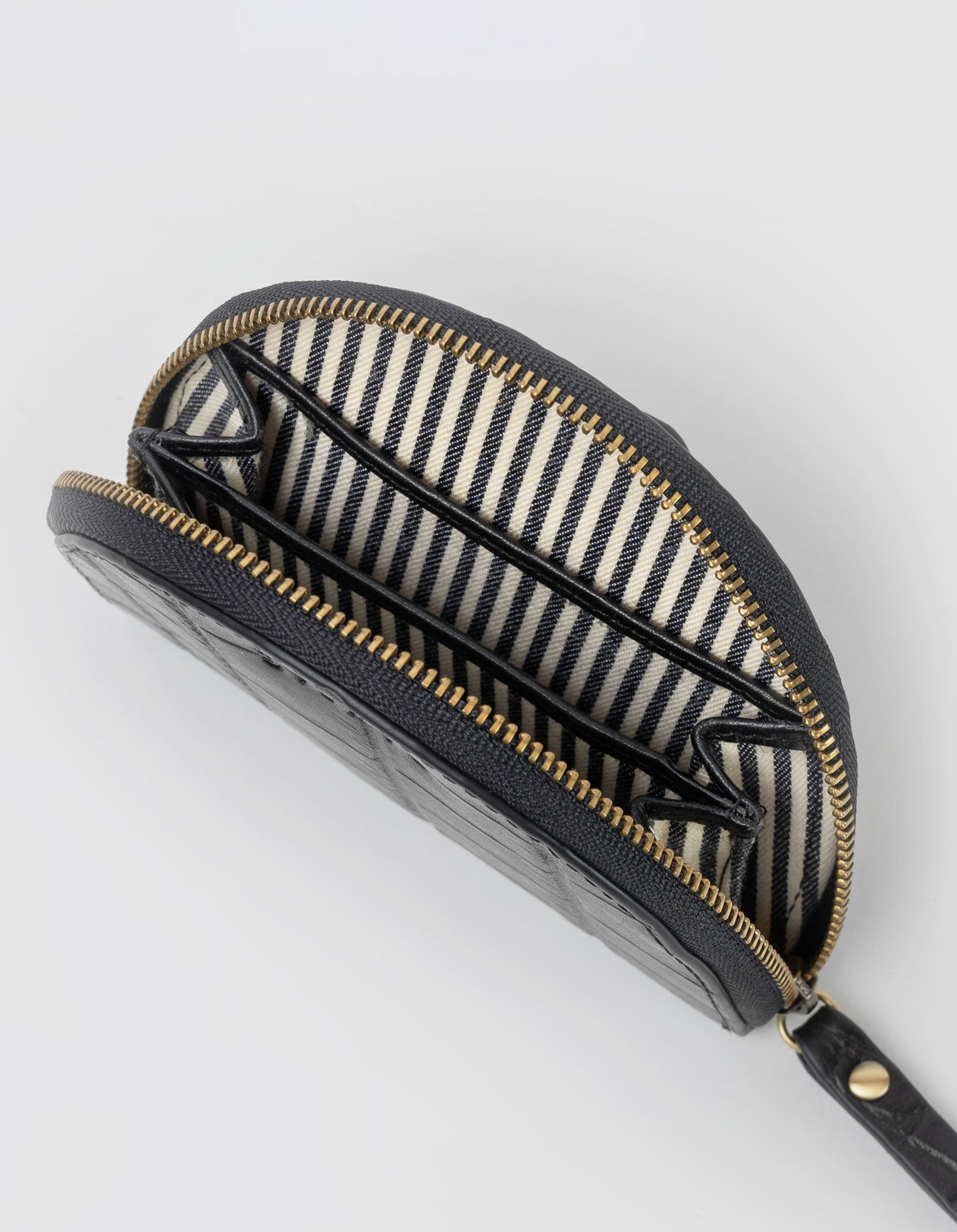 Laura Coin Purse - Black Classic Croco