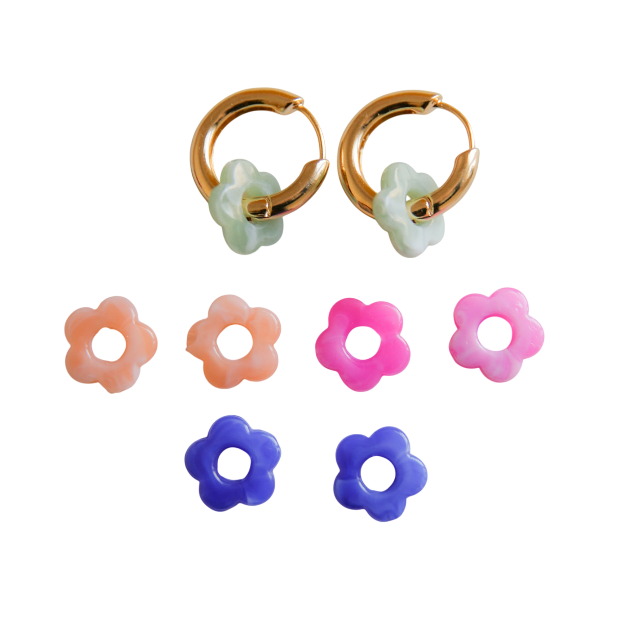 Hoop Flower 4er Set
