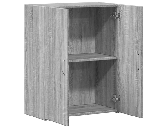 VIDAXL - Meuble de bureau Armoire de classement sonoma gris bois d'ingénierie