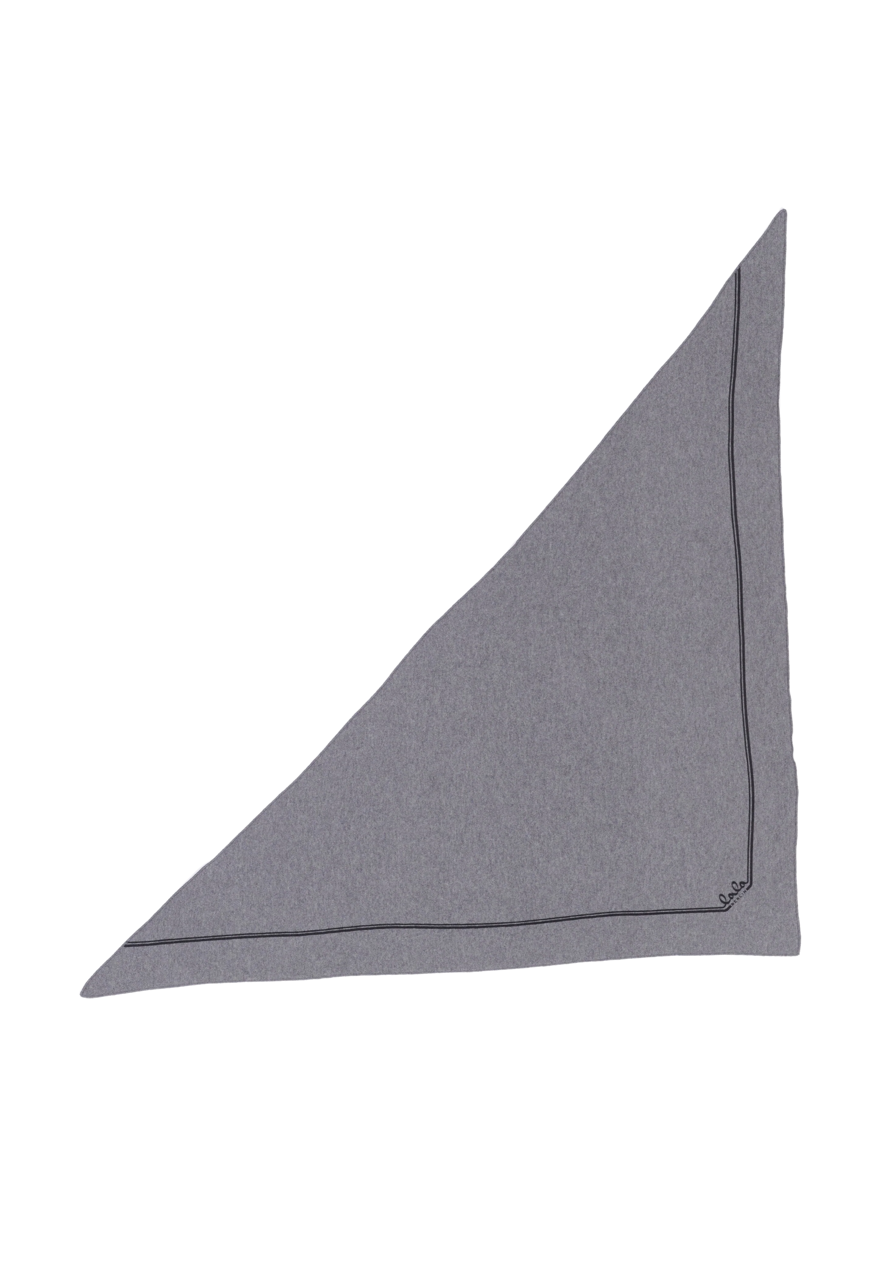 Lala Berlin  Triangle Solid M tørklæde - Black Shades