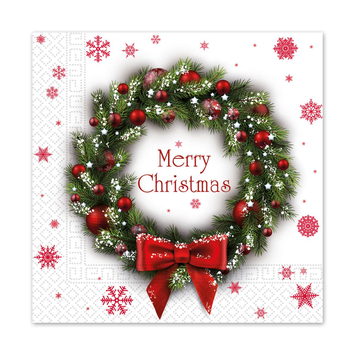 Kerst Servetten Merry Christmas 33cm 20st