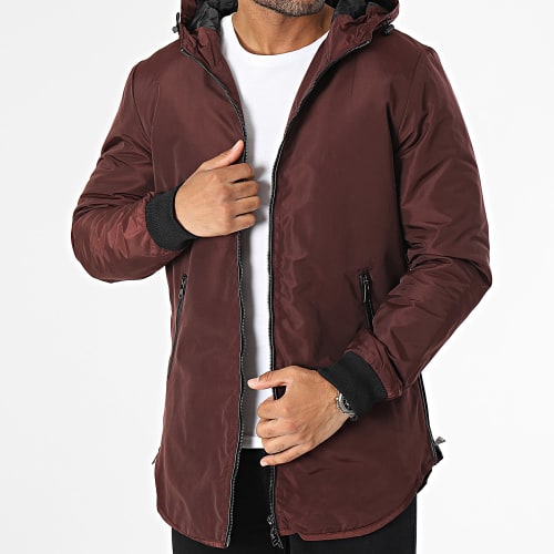 Parka Capuche Bordeaux