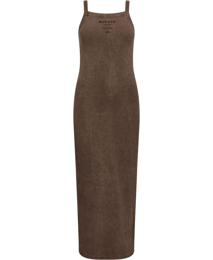 ROTATE Birger Christensen RIBBED MAXI DRESS Mustang