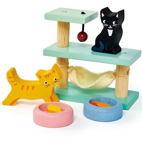 Tender leaf toys poppenhuisdieren - katten (7st)