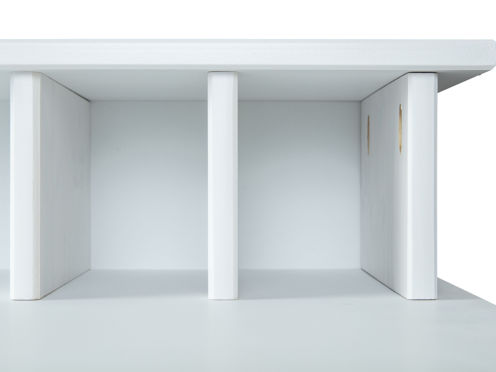 Schreibtisch HILDA - weiß - Kiefer Massivholz - 110 cm