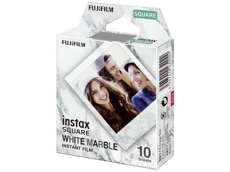 Fujifilm Sofortbildfilm Instax Square 10 Blatt Marmor 10 Sofortfilme in schönem Design