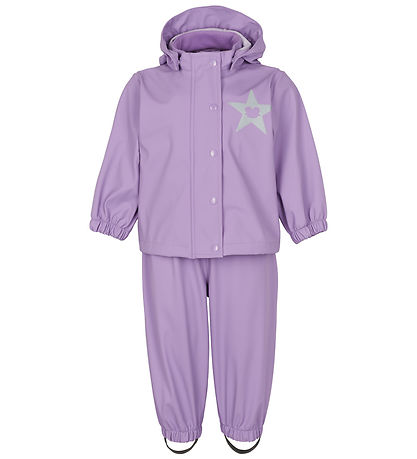 Freds WoRød Regnt?j m. Seler - PU - Deep Lavender