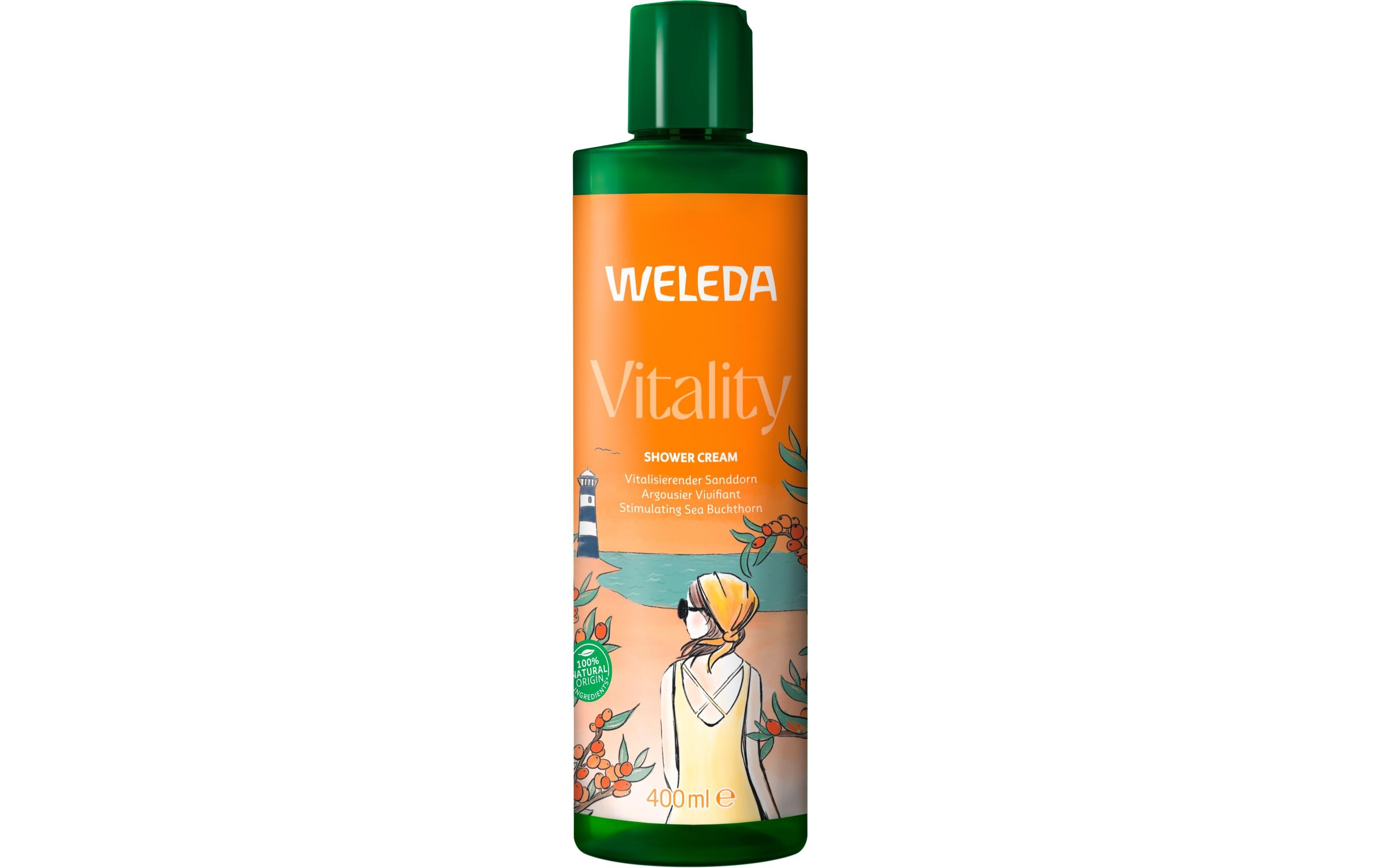 Cremedusche Vitality Sanddorn 400 mlNatürliche Pflegedusche mit anregendem Duft, der die Sinne belebt