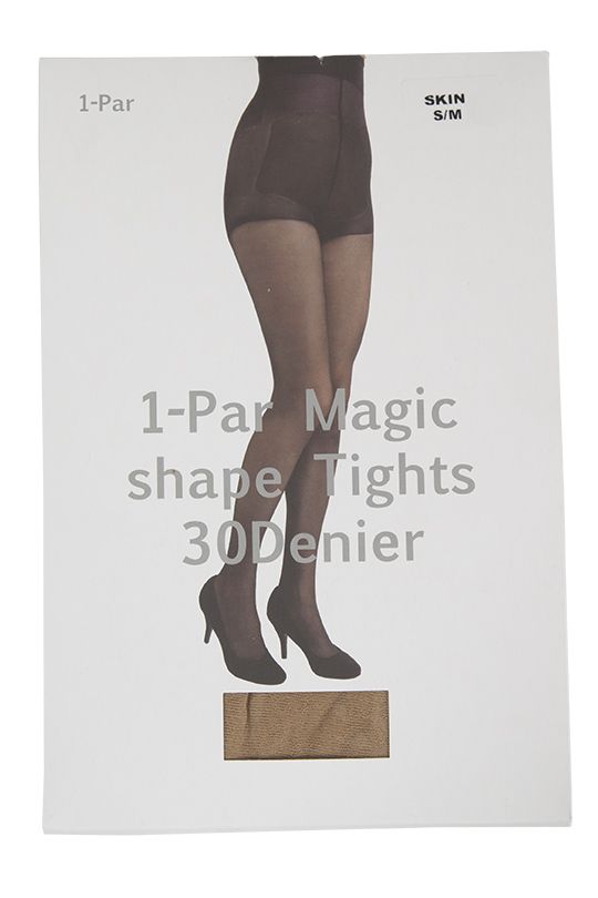 Strømpebukse semi shine 30 denier high waist shaping