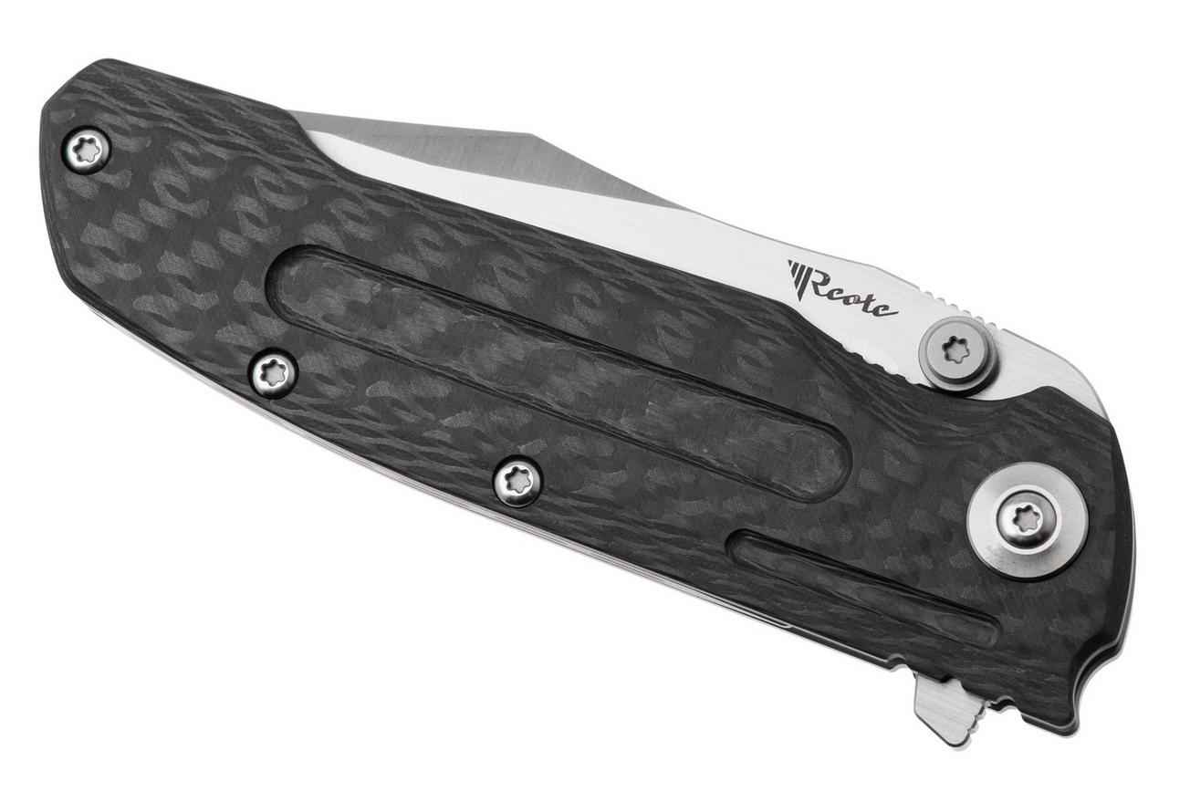 Reate District 9 V2, 9DV2-BE-SAT-TI-SAT, Satin 154CM, Bead Blasted Titanium/Carbon Fiber zakmes