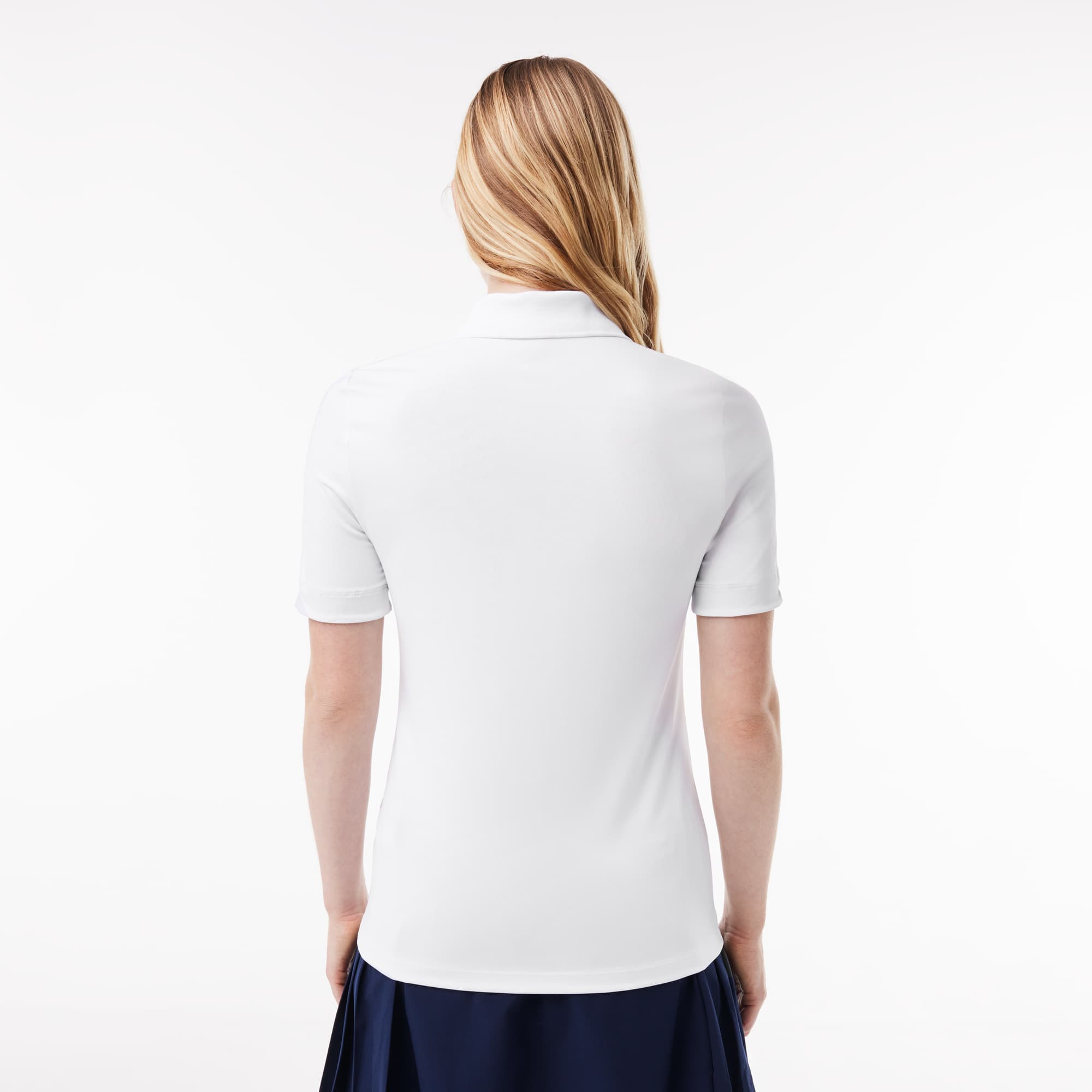 Polo Golf Lacoste SPORT stretch et respirant Manches Courtes - Blanc - Lacoste - Femme