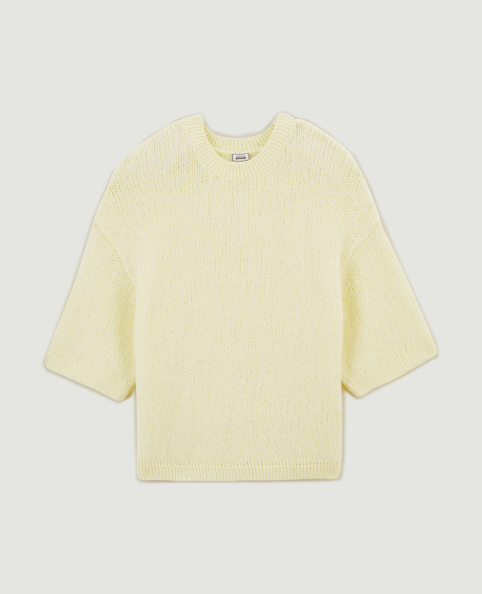 Pull manches courtes - Jaune
