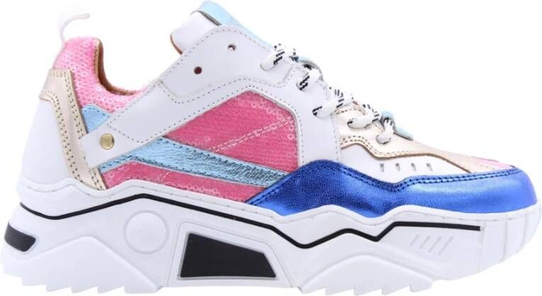 DWRS LABEL DWRS PLUTO sequins Pink Blue Dames Sneaker J5217