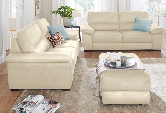 CALIA ITALIA 3-Sitzer »Gaia, Sofa im edlen Design und mit erstklassigem Sitzkomfort« aus pflegeleichtem Luxus-Microfaser Ginevra Hydro Care