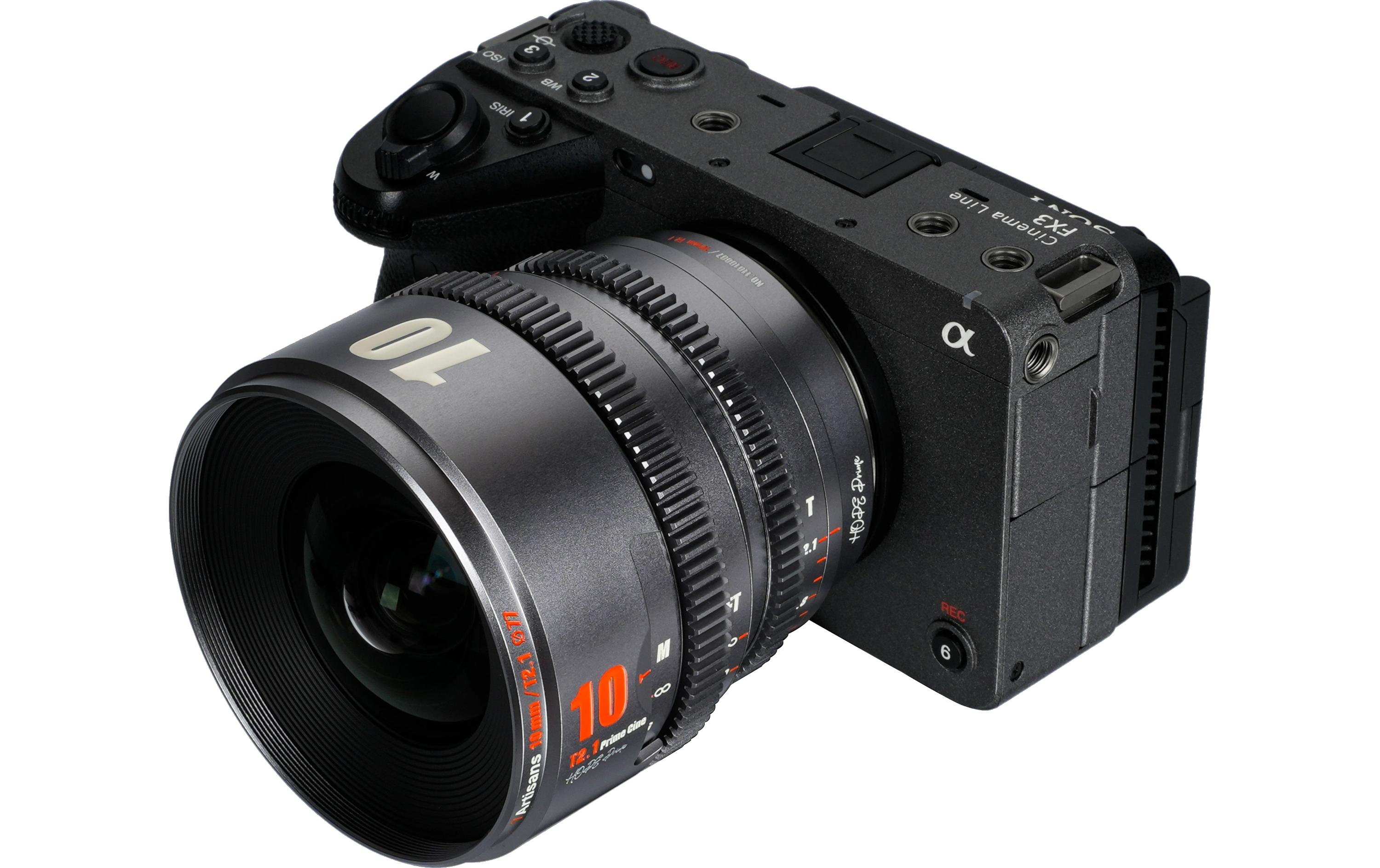 Festbrennweite 10mm T/2.1 – Sony E-Mount<br>Kompaktes, leichtes Objektiv für Kameras mit Super35-Sensoren