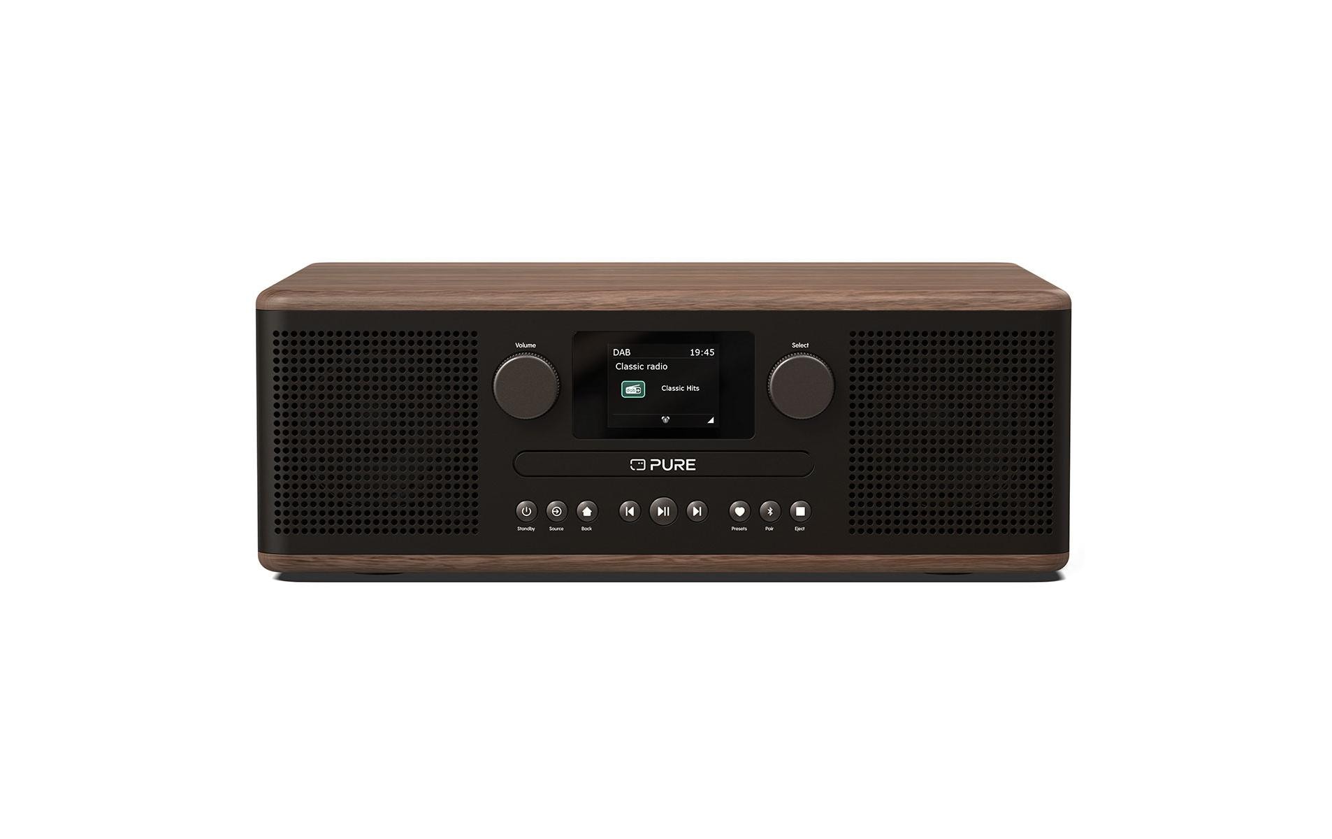 DAB+ Radio Classic C-D6 Walnuss/Schwarz<br>DAB+ Radio mit CD-Player