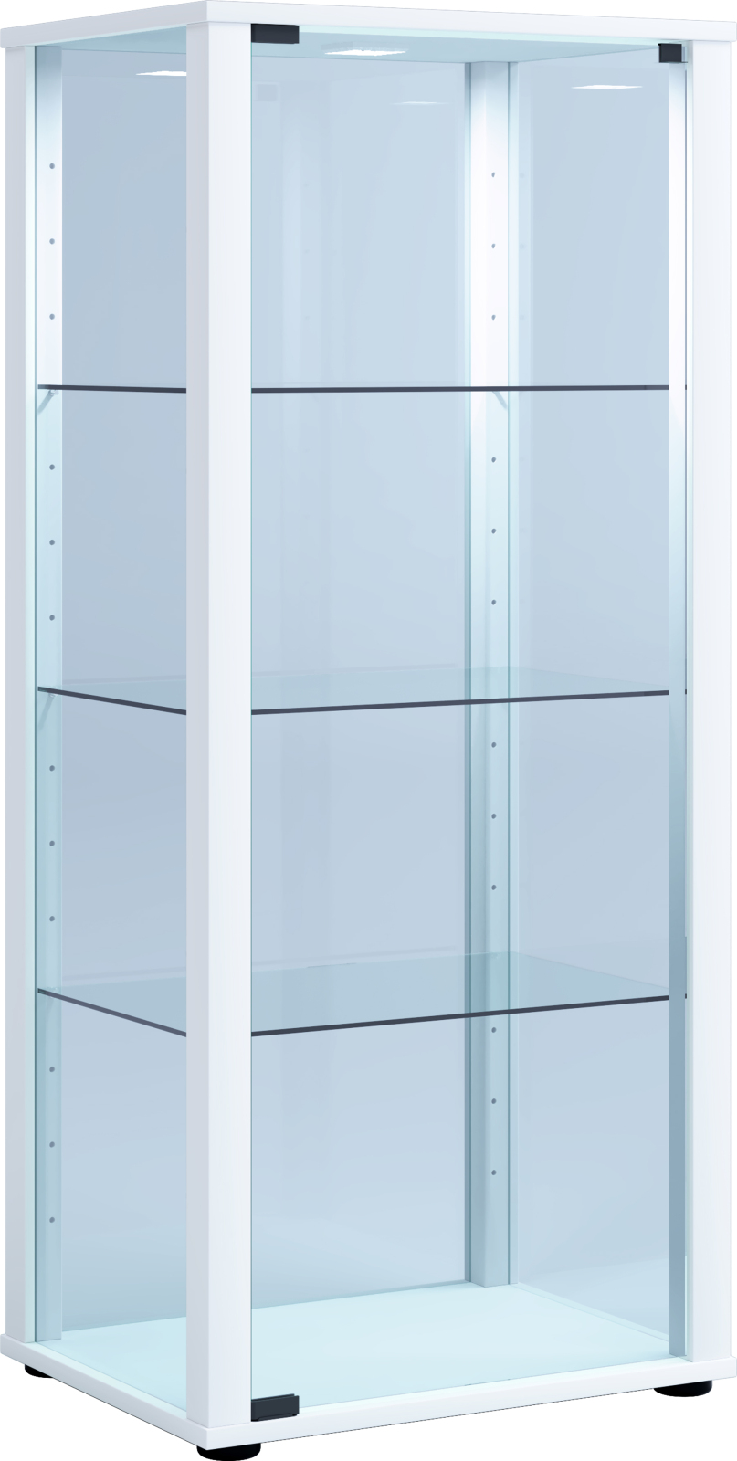 Vitrine KAVISA M - weiß - 114,5 cm hoch