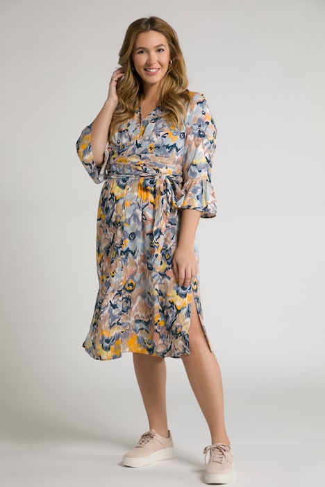 Bellieva-Midikleid, Stillfunktion, Blüten, 3/4-Arm