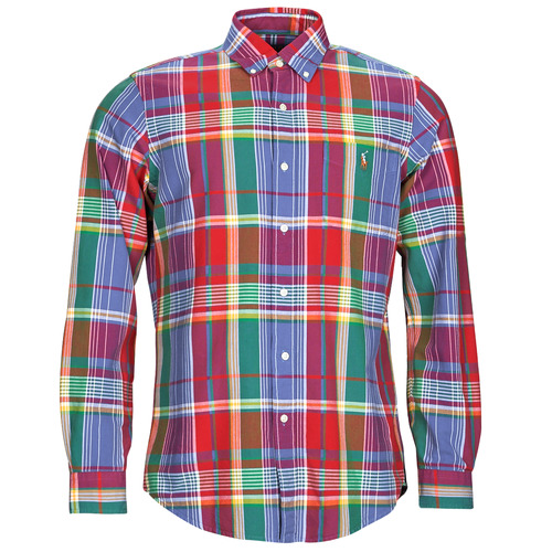 Polo Ralph Lauren - CUBDPPCS-LONG SLEEVE-SPORT SHIRT Rojo / Azul