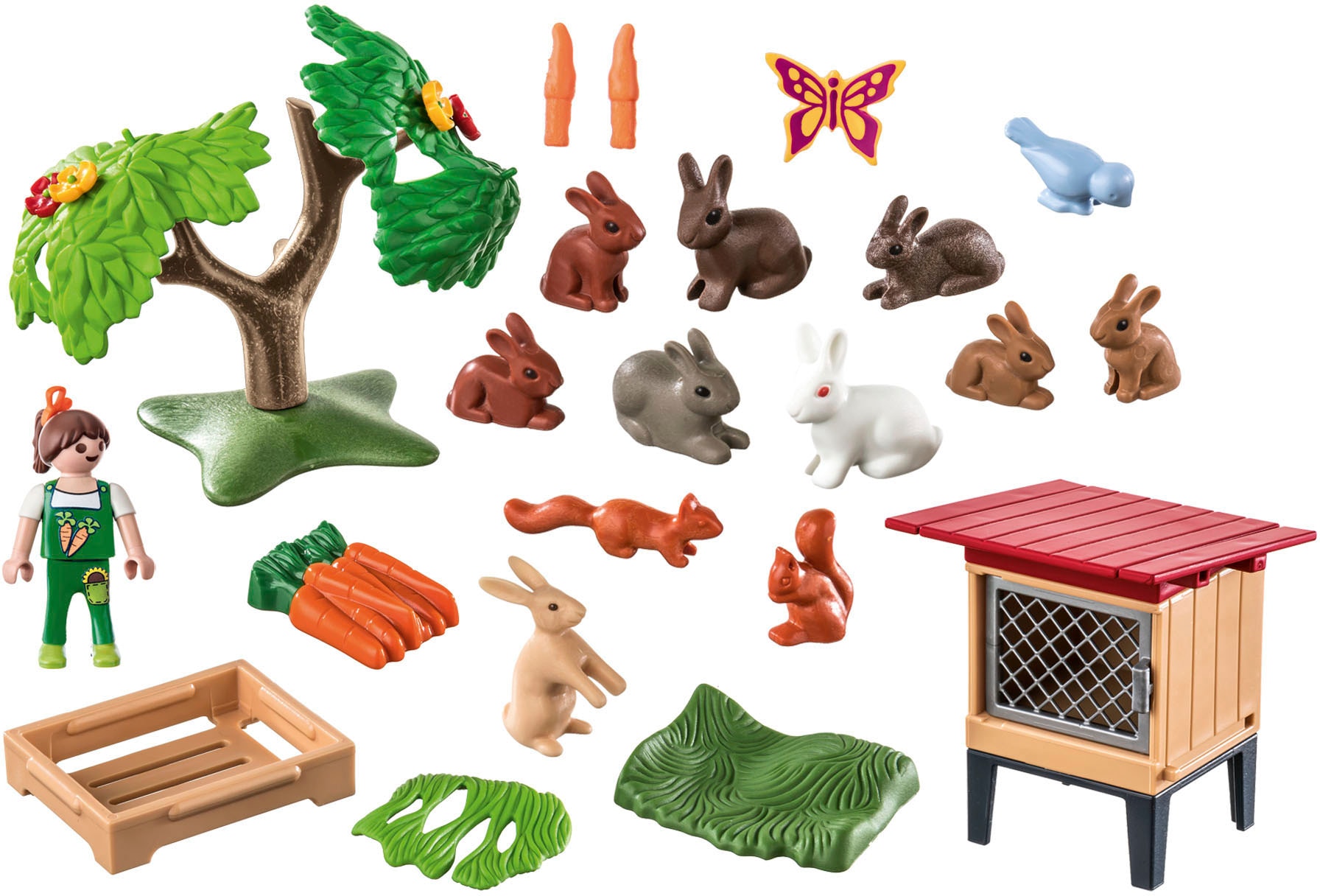 Playmobil® Konstruktions-Spielset »Kaninchenstall (71252), Country« teilweise aus recyceltem Material; Made in Europe
