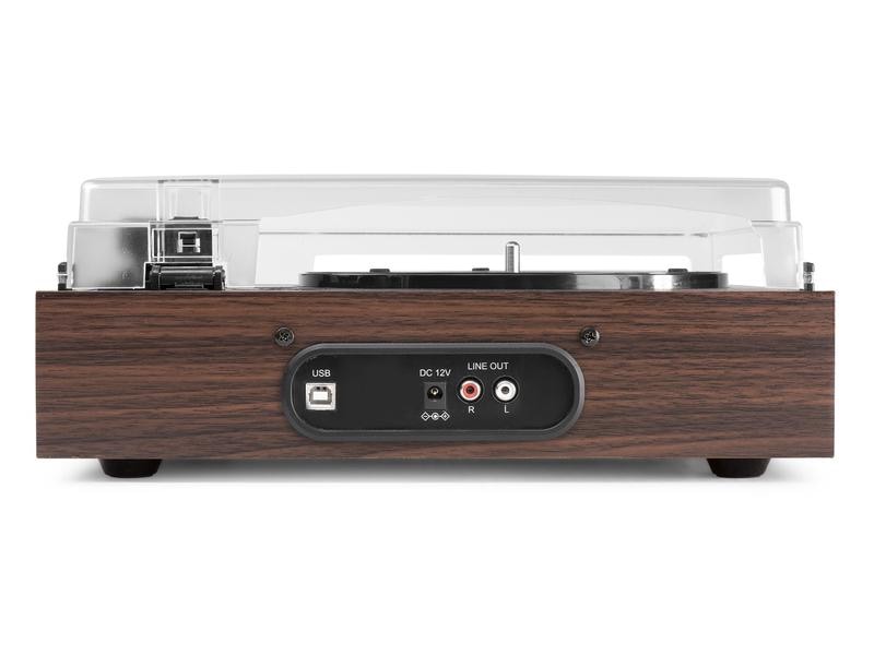 Fenton Plattenspieler mit Bluetooth RP102B Braun Retro Plattenspieler mit Bluetooth
