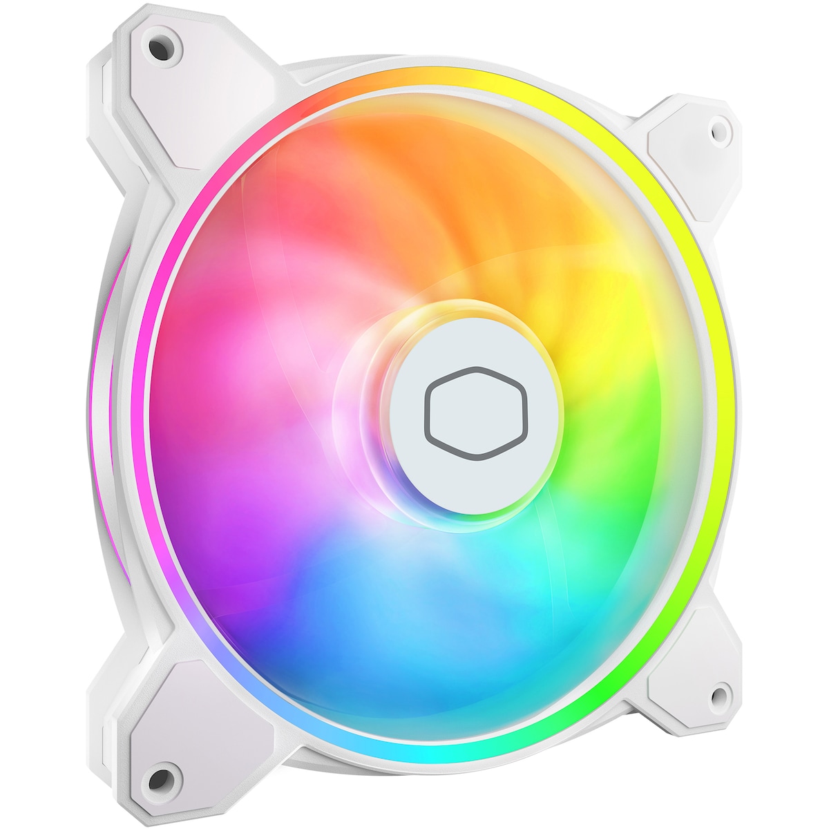 Cooler Master MasterFan MF140 Halo2 RGB PWM vifte (hvit)