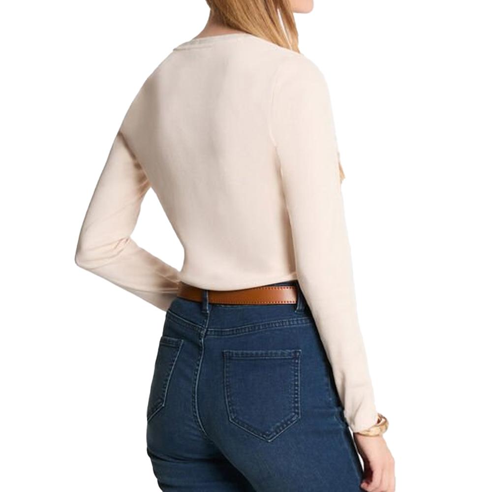 Morgan T-Shirt Manches Longues Beige Femme Morgan TRESOR