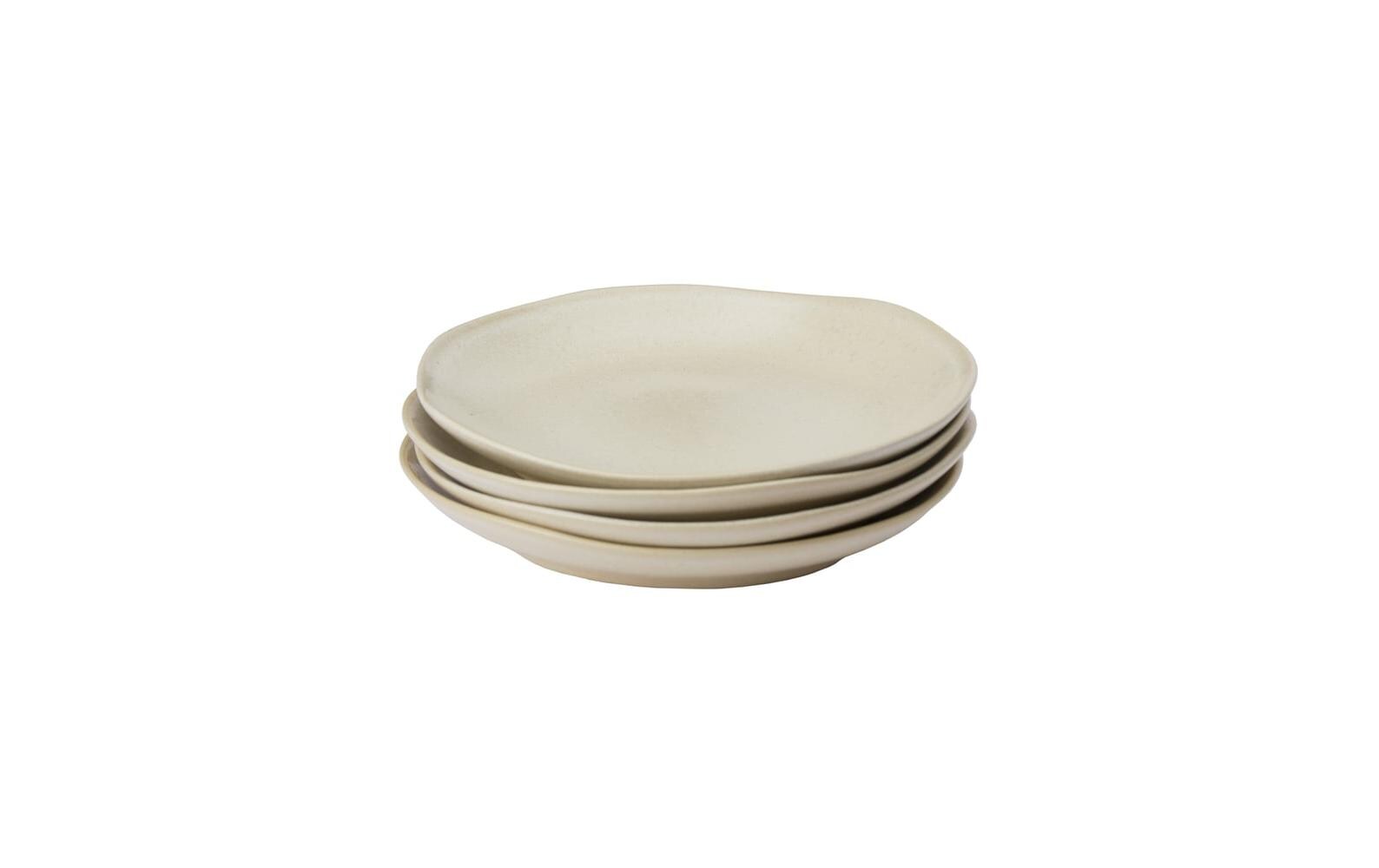 Frühstücks- & Dessertteller Capela 4 Stück, 20 cm, NatureHandgefertigtes Teller-Set