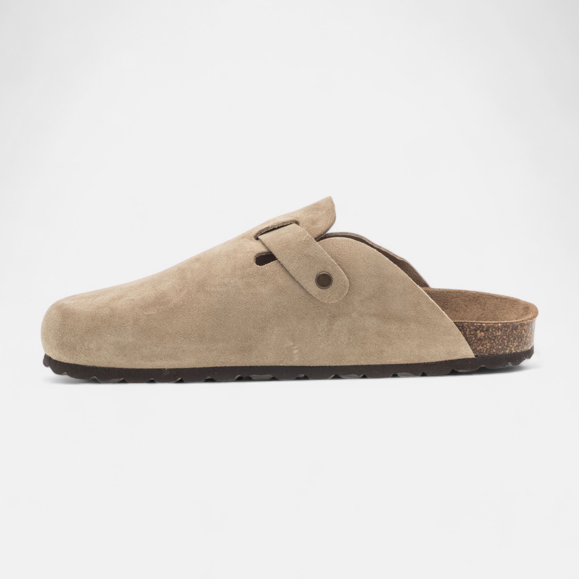Sabots Homme en cuir beige
