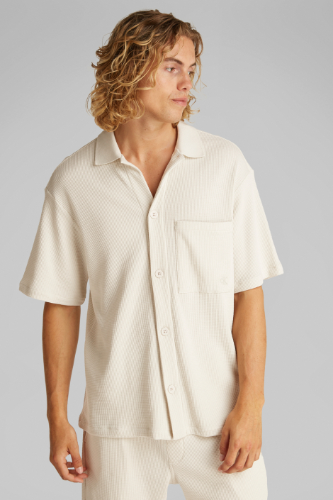 Calvin Klein beige heren overhemd