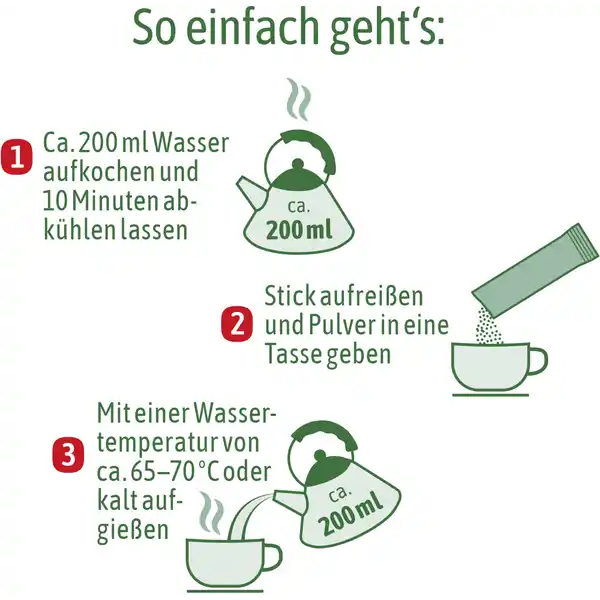 Schlaf-Komplex mit 2-Phasen Melatonin, Teegetränk mit 2-Phasen 10 Sticks