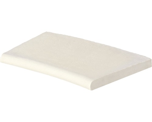 Zwembadrandsteen Aquitaine element met binnenbocht voor straal 175 cm, betonwit, 50 x 31 x 3,2 cm
