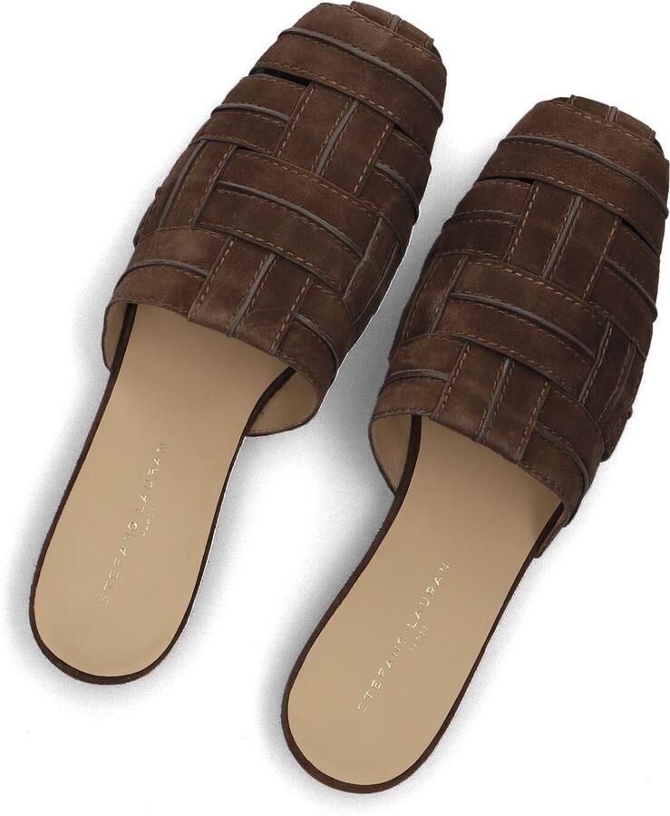 STEFANO LAURAN Instappers Dames St2592 Maat: 37 Materiaal: Suède Kleur: Bruin
